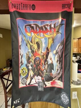 Cadash TurboGrafx-16 TG16 5' Flag Banner Poster TurboGrafx16 1991 Working Design